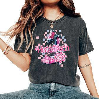 Pink Microscope Lab Week 2024 Histotech Lab Tech Women's Oversized Comfort T-Shirt - Monsterry DE