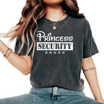 Princess Security Vintage Team Birthday Family Trip Dad Mom Women's Oversized Comfort T-Shirt - Seseable