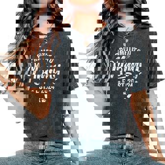 Promoted To Mommy Est 2024 Soon To Be Mom 2024 Mother's Day Women's Oversized Comfort T-Shirt - Thegiftio