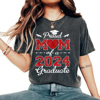 Proud Mom Of A Class Of 2024 Graduate For Senior 24 Women's Oversized Comfort T-Shirt | Mazezy