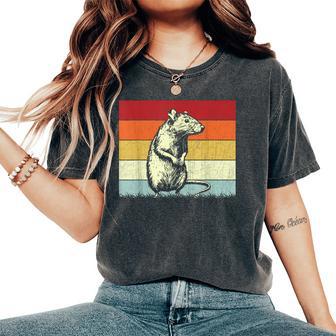 Rat Lovers Boys Girls Vintage Rat Retro Women's Oversized Comfort T-Shirt - Monsterry CA