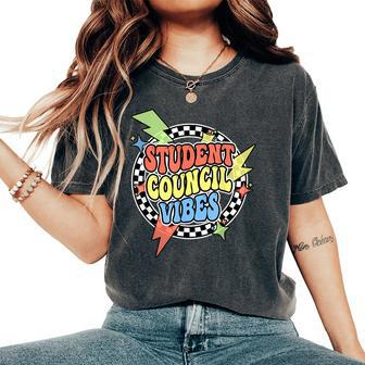 Retro Student Council Vibes Groovy School Student Council Women's Oversized Comfort T-Shirt - Seseable