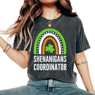 Shenanigans Coordinator Irish Rainbow St Patrick's Day Women's Oversized Comfort T-Shirt | Mazezy