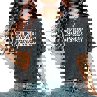 Shit Show Supervisor Hilarious Vintage Sarcastic Women Women's Oversized Comfort T-Shirt - Thegiftio