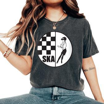 Ska Girl Ska Boy Checkered Women's Oversized Comfort T-Shirt - Seseable