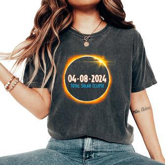 Solar Eclipse 2024 American Totality Astronomy Women's Oversized Comfort T-Shirt - Monsterry