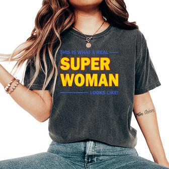 This Is Super Woman Looks Like Women's Oversized Comfort T-Shirt - Thegiftio UK
