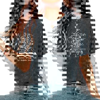 Tale As Old As Time Book Lover Wildflower Book Women's Oversized Comfort T-Shirt | Seseable CA