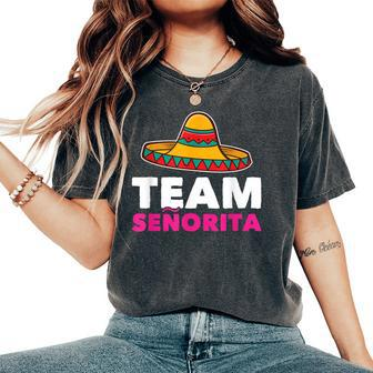 Team Girl Senorita Mexican Gender Reveal Baby Shower Women's Oversized Comfort T-Shirt - Monsterry DE