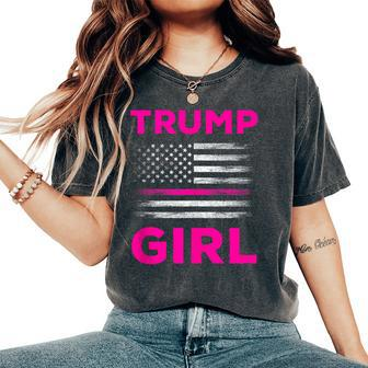 Trump Girl 2024 Trump Girl Pink For Girls Women's Oversized Comfort T-Shirt - Seseable