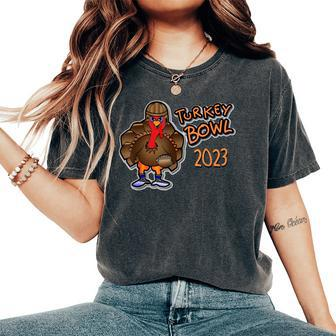 Turkey Bowl 2023 Thanksgiving Day Football Game Women's Oversized Comfort T-Shirt - Seseable