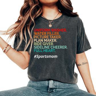 Uniform Washer Water Filler Ride Giver Snack Sports Mom Women's Oversized Comfort T-Shirt | Mazezy DE