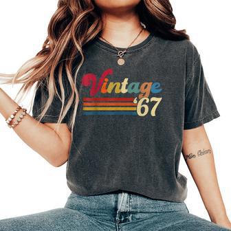 Vintage 1967 Retro 55'S 55Th For B-Day Women's Oversized Comfort T-Shirt - Monsterry