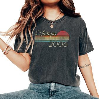 Vintage 2006 15Th Birthday For 15 Year Old Women's Oversized Comfort T-Shirt - Thegiftio UK