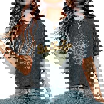 Vintage Better Fingerprint Than Ezras Cassette 90S Women's Oversized Comfort T-Shirt | Mazezy