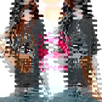 Vintage Orca Fish Lover Just A Girl Who Loves Orcas Women's Oversized Comfort T-Shirt - Thegiftio