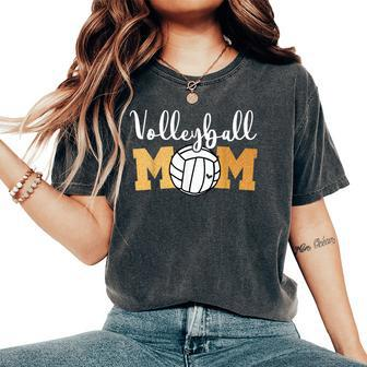 Volleyball Mom Volleyball Game Day Cheer Mom Women's Oversized Comfort T-Shirt - Monsterry