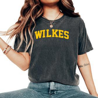 Wilkes Vintage Arch University Retro For Women Women's Oversized Comfort T-Shirt - Monsterry AU