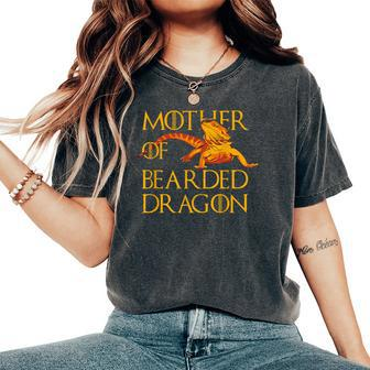 Woman Mother Of Bearded Dragons Reptile Mum Women's Oversized Comfort T-Shirt - Thegiftio UK