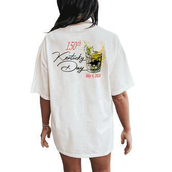150Th Derby Day 2024 May Horse Racing Women's Oversized Comfort T-Shirt Back Print - Monsterry DE