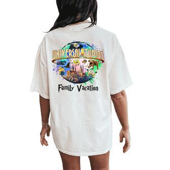 2024 Family Retro Universal For Kid Studio Women's Oversized Comfort T-Shirt Back Print | Mazezy