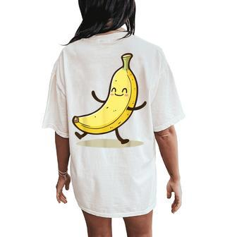 Bananas For Cute Banana Costume Banana Women's Oversized Comfort T-Shirt Back Print - Seseable