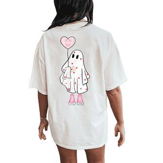 Be My Boo Valentine Valentines Day Costume Women's Oversized Comfort T-Shirt Back Print - Monsterry AU