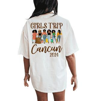 Cancun Girls Trip 2024 Weekend Vacation Matching Women's Oversized Comfort T-Shirt Back Print - Seseable