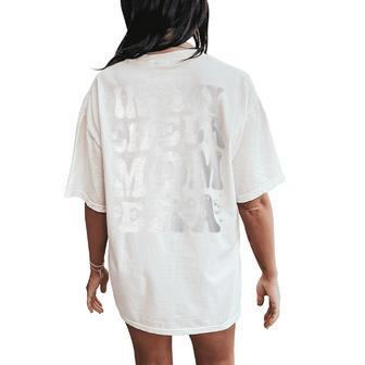 In My Cheer Mom Era Retro Groovy Cheerleading Mom For Womens Women's Oversized Comfort T-Shirt Back Print - Monsterry AU