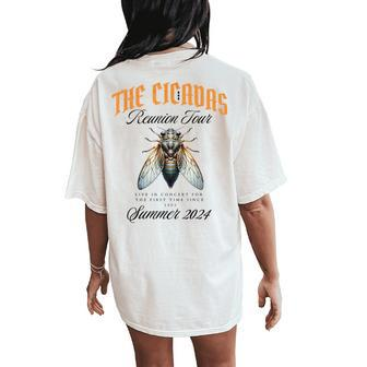 Cicada 2024 Comeback Tour Reunion Of Cicadas Women Women's Oversized Comfort T-Shirt Back Print - Monsterry