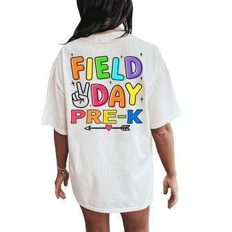 Field Day 2024 Pre-K Field Trip Teacher Student Women's Oversized Comfort T-Shirt Back Print - Monsterry