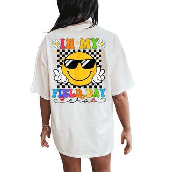 In My Field Trip Era Retro Groovy Teachers Field Day 2024 Women's Oversized Comfort T-Shirt Back Print - Monsterry CA