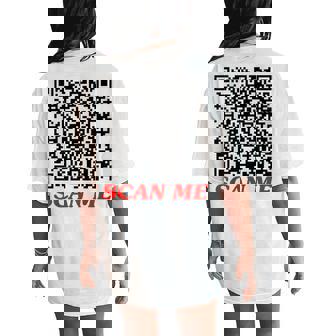 Fuck-You Qr Code Anti Social Sarcastic Women's Oversized Comfort T-Shirt Back Print - Seseable