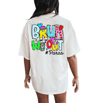Last Day Of School Bruh We Out Para Heart Women Women's Oversized Comfort T-Shirt Back Print - Thegiftio UK