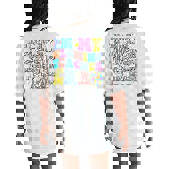 In My Glowing Teacher Era Last Day Of School Teacher Summer Women's Oversized Comfort T-Shirt Back Print | Mazezy