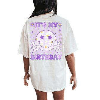 It's My Birthday Ns Girls Kid Birthday Party Bday Women's Oversized Comfort T-Shirt Back Print - Thegiftio UK