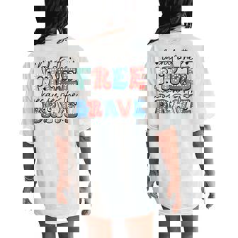 Land Of The Free Because Of The Brave Dalmatian Dots Womens Women's Oversized Comfort T-Shirt Back Print - Seseable