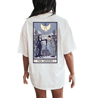 The Lovers Tarot Card Women Women's Oversized Comfort T-Shirt Back Print - Thegiftio UK