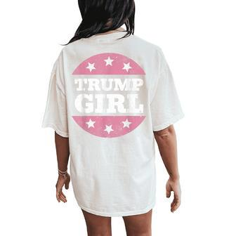 Pink Trump 2024 Pink For Trump 2024 Women's Oversized Comfort T-Shirt Back Print - Thegiftio UK