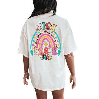 Pre-K Graduation For Girl 2024 Prek Miss Pre-K Grad Women's Oversized Comfort T-Shirt Back Print - Monsterry