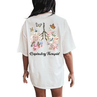 Respiratory Therapist Nurse Rt Medical Practitioner Women's Oversized Comfort T-Shirt Back Print - Seseable