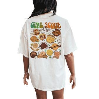 Scout Girl Cookie Dealer Girl Troop Leader Scout Dealer Women's Oversized Comfort T-Shirt Back Print - Monsterry