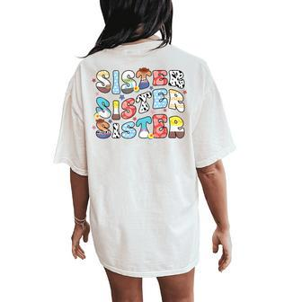 Sister Toy Story Boy Mom Sister Sis Happy Mother's Day Women's Oversized Comfort T-Shirt Back Print - Monsterry CA