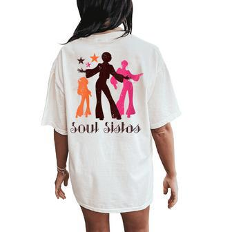 Sisters Funk Vintage 70S Costume Lover Rare Soul Music Women's Oversized Comfort T-Shirt Back Print - Monsterry CA
