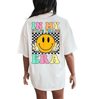 Teacher In My First Grade Era Back To School First Day Women's Oversized Comfort T-Shirt Back Print - Thegiftio UK
