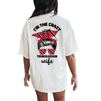 Trinidadian Wife For Trini Trinidad And Tobago Flag Women's Oversized Comfort T-Shirt Back Print - Monsterry UK