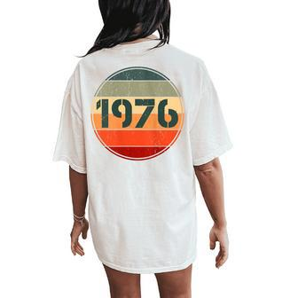 Vintage 1976 Birthday For 1976 Birthday Women's Oversized Comfort T-Shirt Back Print - Monsterry