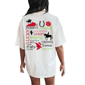 Vintage It's Derby 150 Yall Talk Derby To Me Horse Racing Women's Oversized Comfort T-Shirt Back Print | Mazezy AU