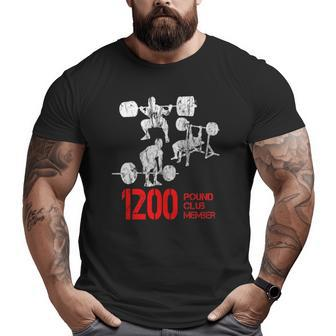1200 Pound Club Member Fitness Big and Tall Men T-shirt | Mazezy