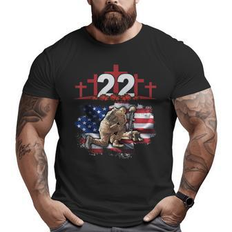 22 Each Day Soldier Veteran Ptsd Awareness Big and Tall Men T-shirt | Mazezy